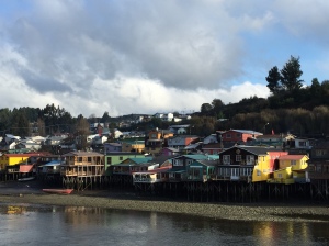 Our hostel was a palafito, or a building on stilts in the bay. Chiloé is famous for its palafitos.
