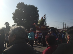 A couple of weeks ago was the festival of San Pedro (Saint Peter), who I guess was the Saint of fish. Concón had a little parade that involved a boat being carried around, so we went and watched it.